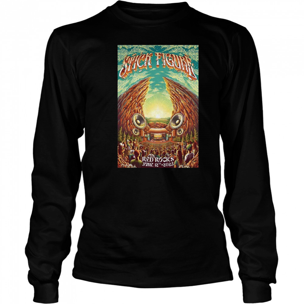Morrison CO Tour Stick Figure June 12 2025 Poster T-Shirt Long Sleeved