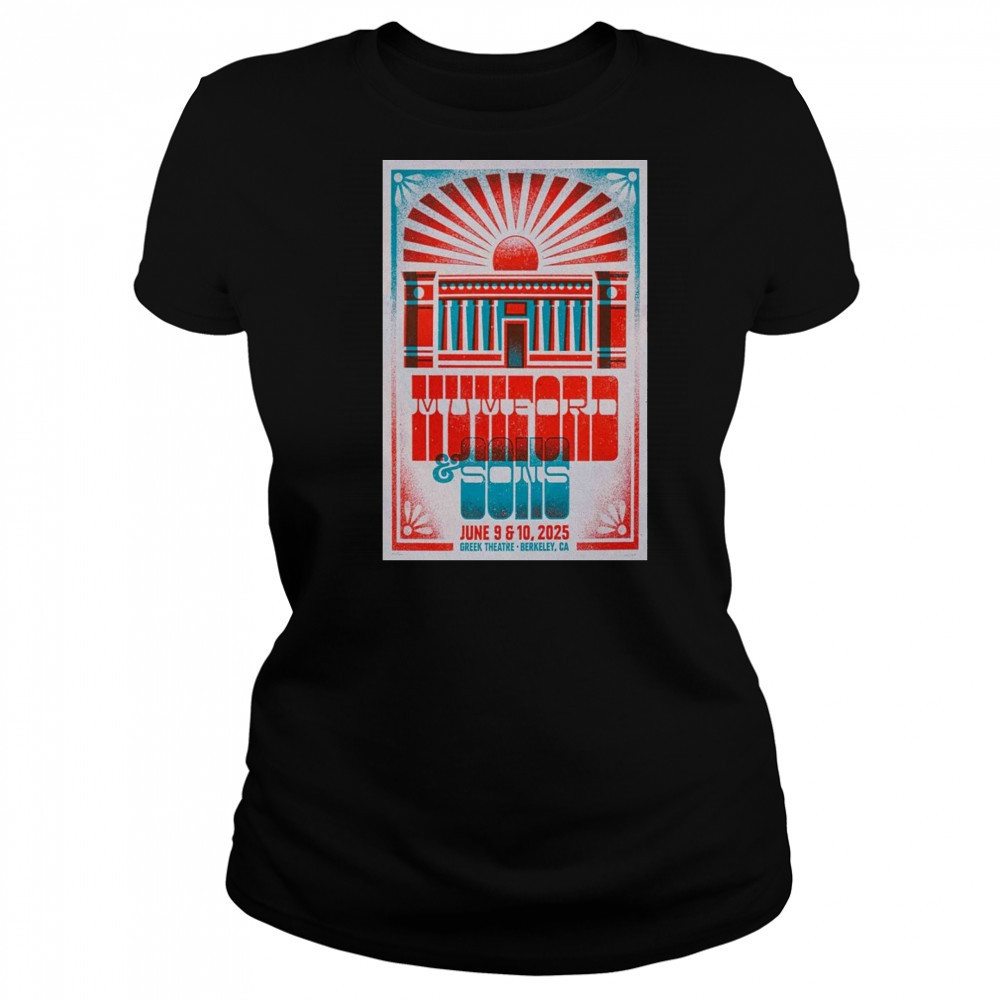 Mumford & Sons 2025 Greek Theatre Poster T-Shirt Women's T-shirt