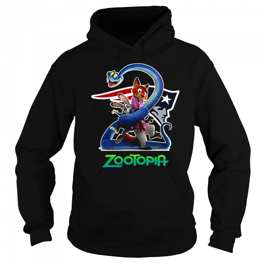 New England Patriots Zootopia 2 T-Shirt Hoodie