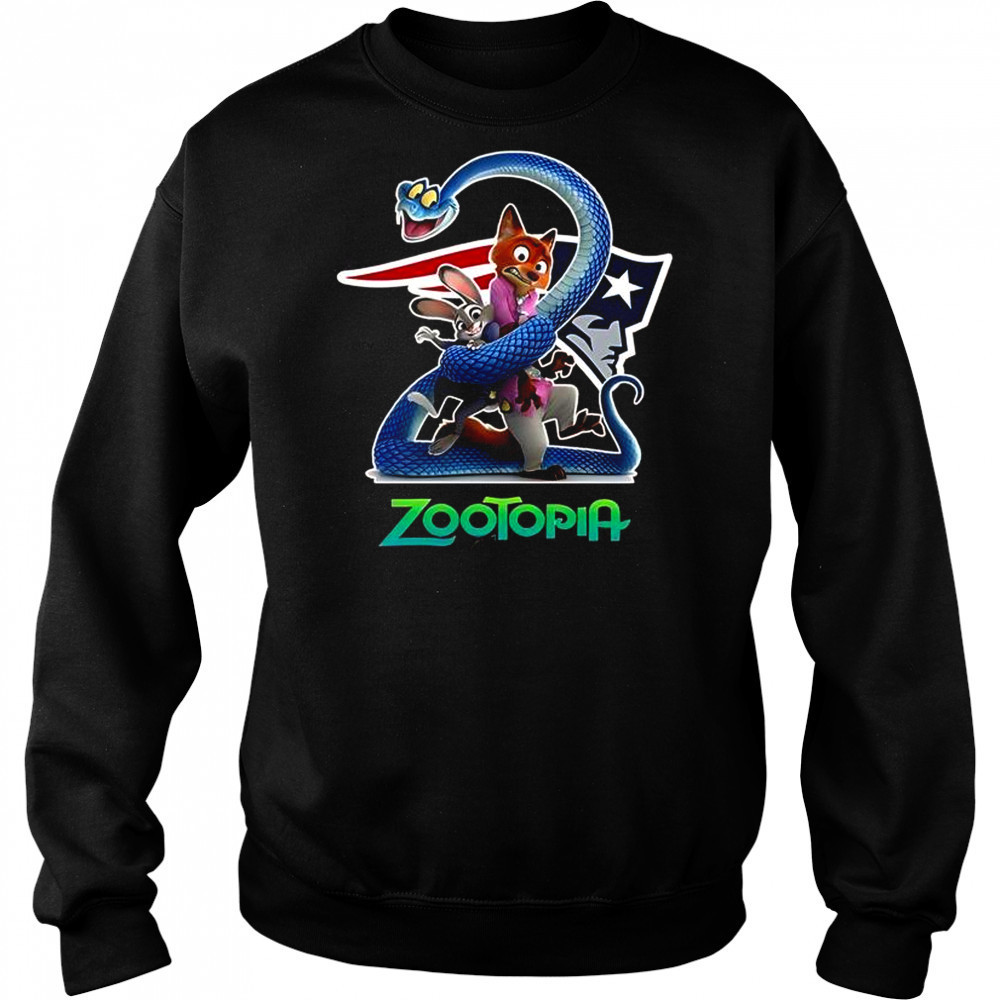 New England Patriots Zootopia 2 T-Shirt Sweatshirt