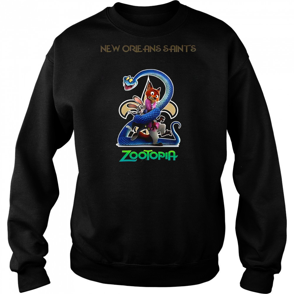 New Orleans Saints Zootopia 2 T-Shirt Sweatshirt