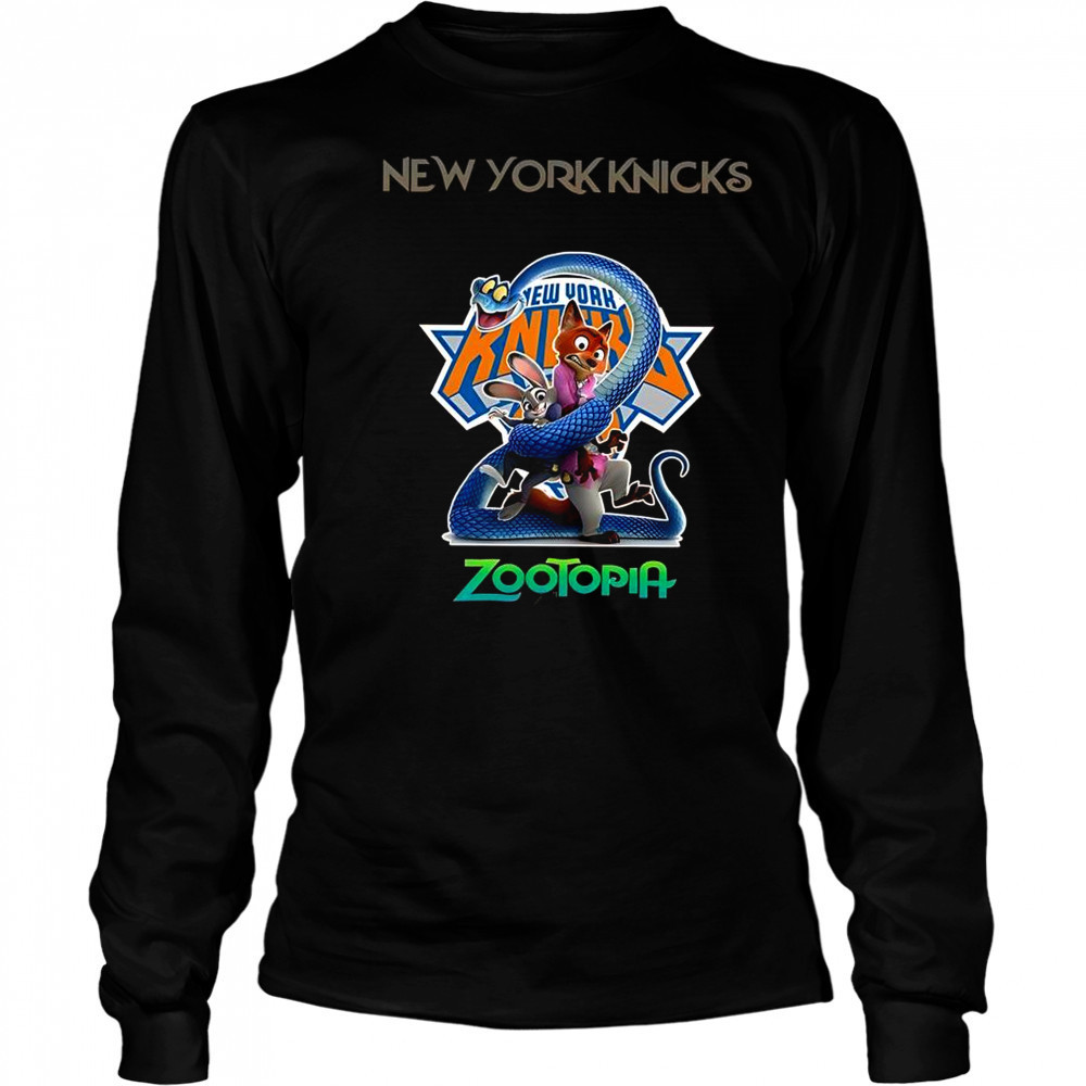 New York Knicks Zootopia 2 T-Shirt Long Sleeved