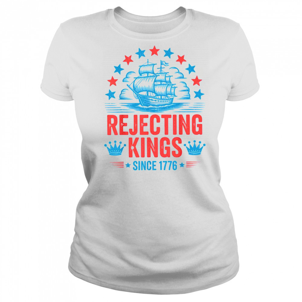 No Kings In America Shirt Rejecting Kings Patriotic USA Men T Shirt Women's T-shirt