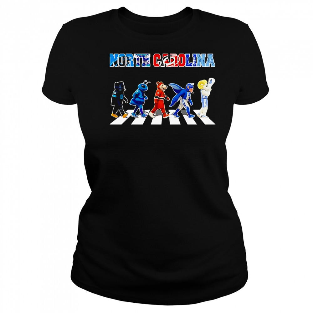 North Carolina sports mascot Abbey Road cross road shirt Women's T-shirt