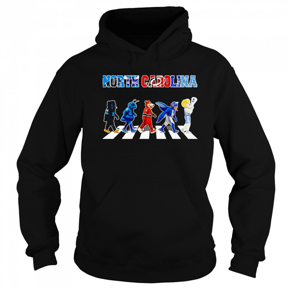 North Carolina sports mascot Abbey Road cross road shirt Hoodie