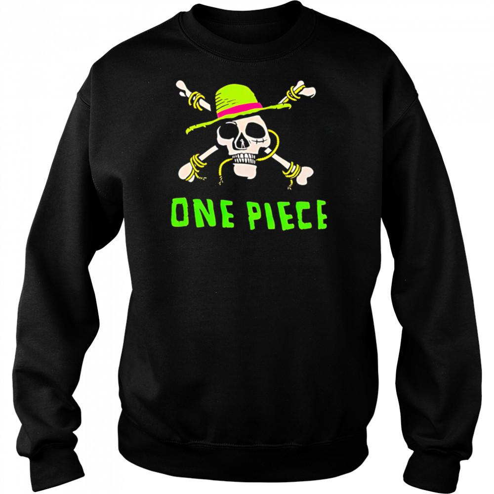 One Piece Skull neon shirt Sweatshirt