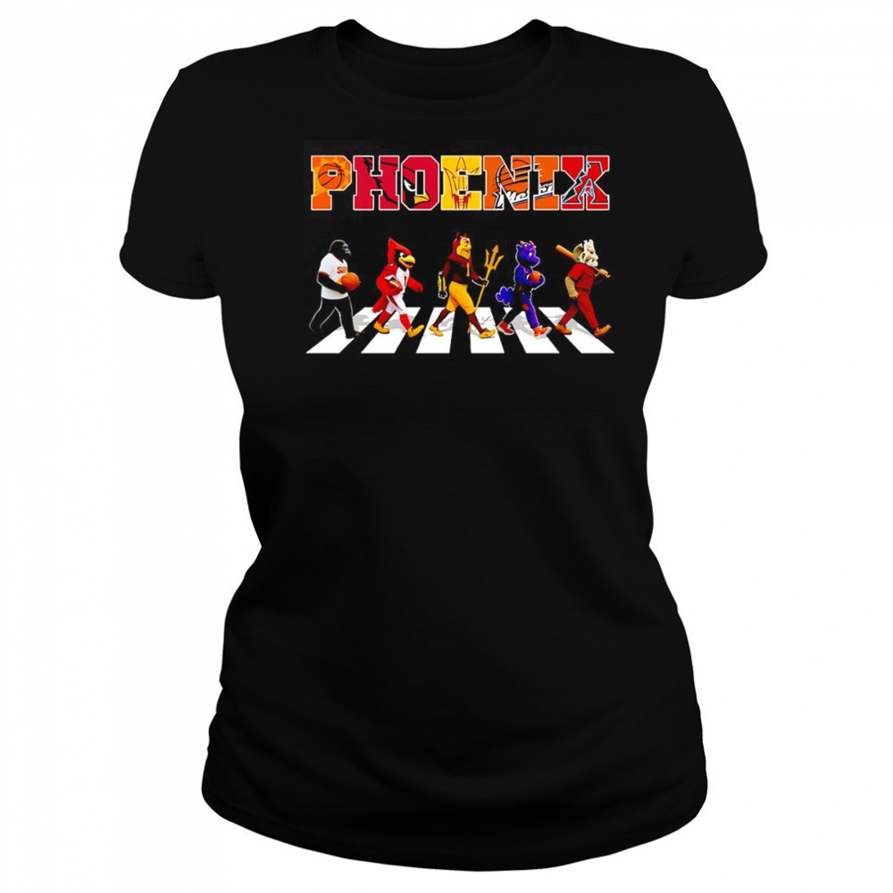 Phoenix sports mascot Abbey Road cross road shirt Women's T-shirt