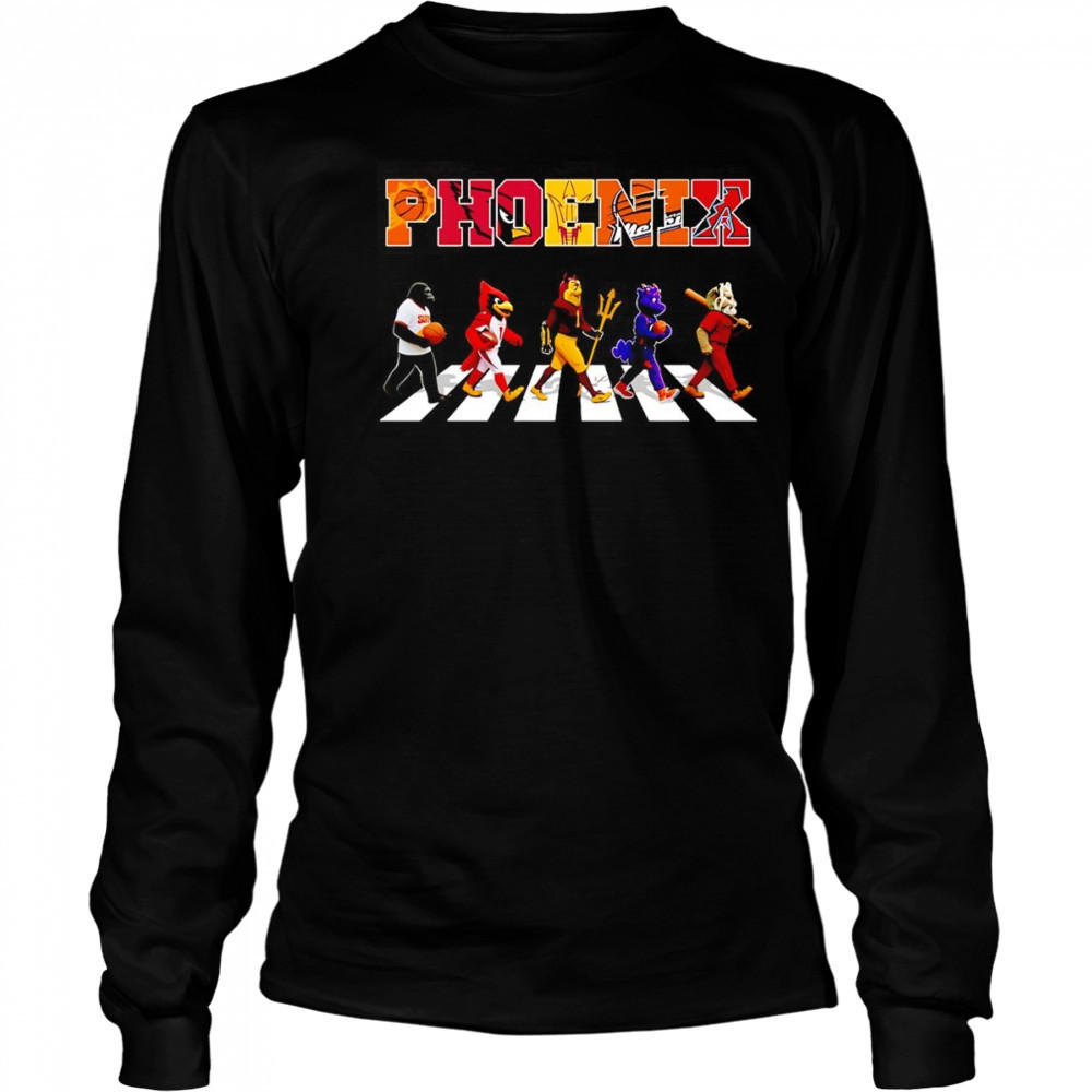 Phoenix sports mascot Abbey Road cross road shirt Long Sleeved