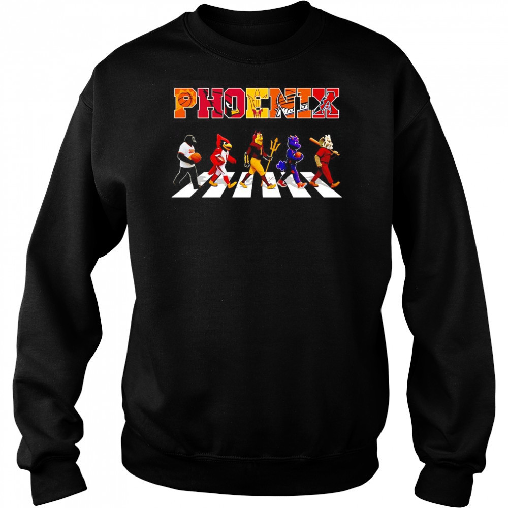 Phoenix sports mascot Abbey Road cross road shirt Sweatshirt