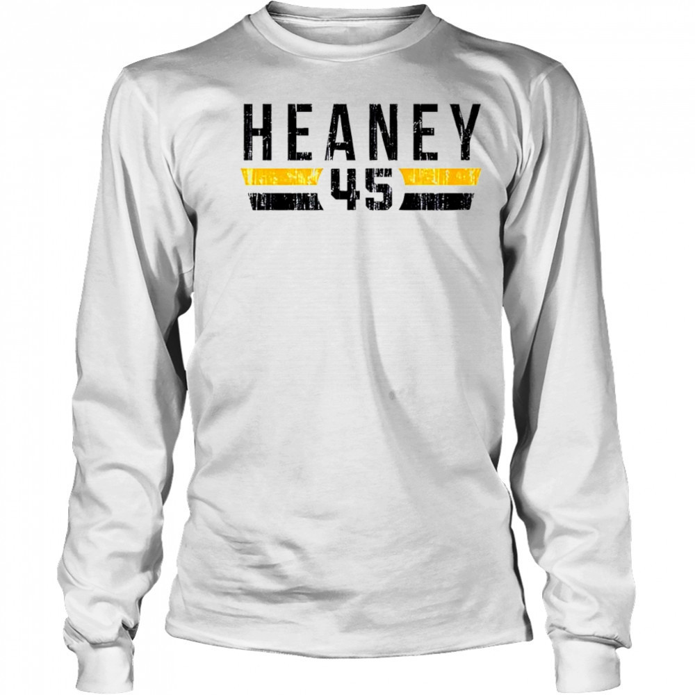 Andrew Heaney 45 Pittsburgh Font vintage shirt Long Sleeved