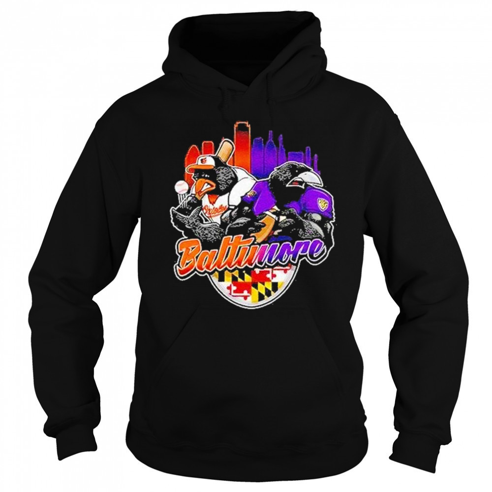 Baltimore Sports Team Mascot Shirt Hoodie