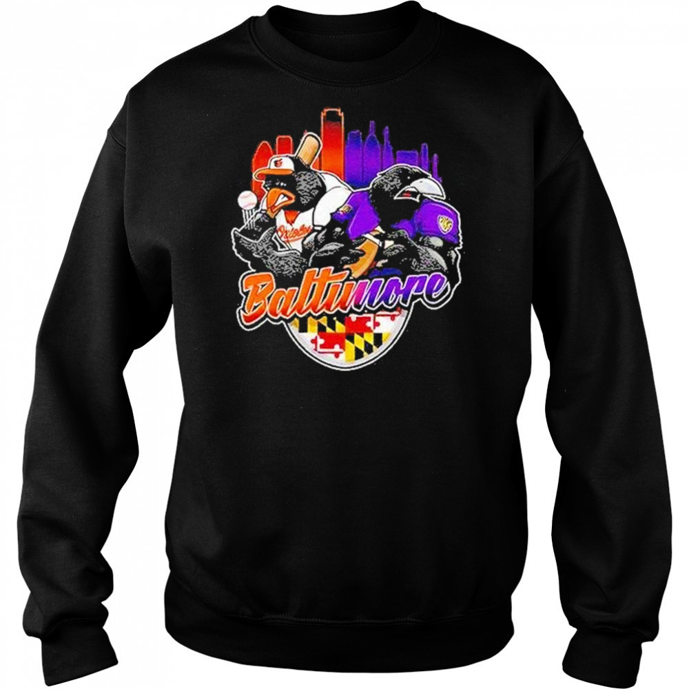 Baltimore Sports Team Mascot Shirt Sweatshirt