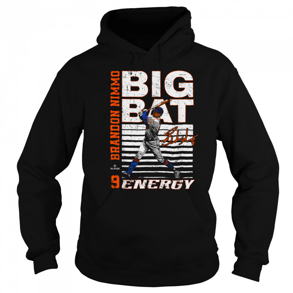 Big Bat Energy Brandon Nimmo New York Baseball MLBPA T Shirt Hoodie
