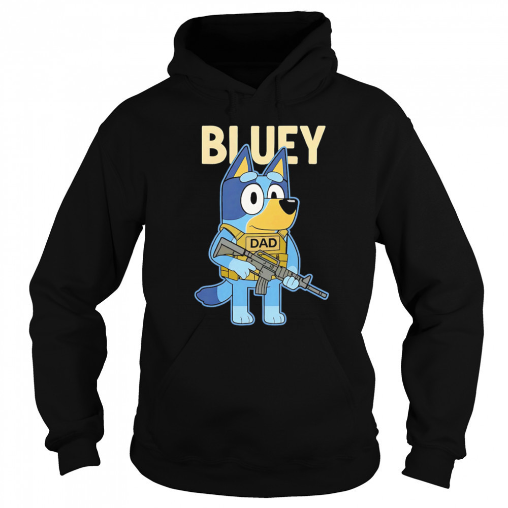 Bluey Military Tactical Dad shirt Hoodie