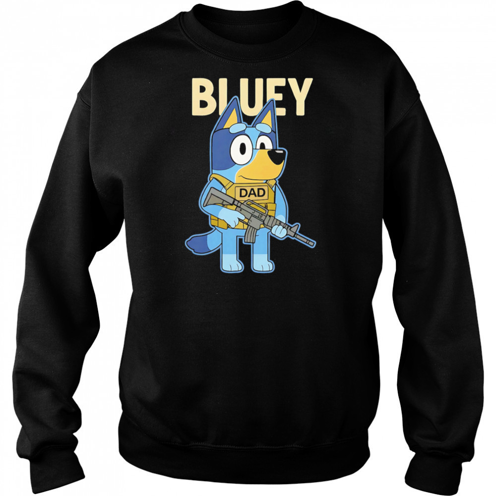 Bluey Military Tactical Dad shirt Sweatshirt