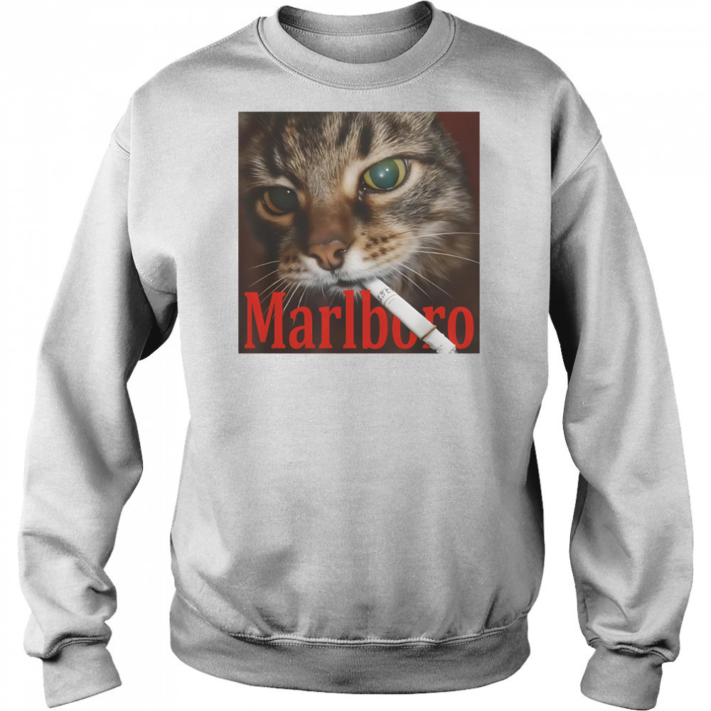 Cat smoke Marlboro shirt Sweatshirt