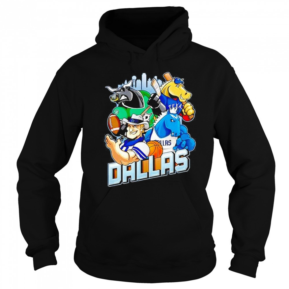 Dallas Sports Team Mascot 2025 Shirt Hoodie