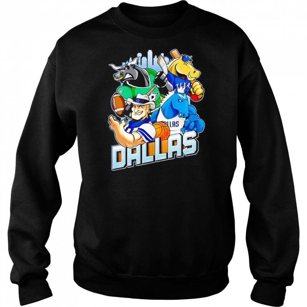 Dallas Sports Team Mascot 2025 Shirt Sweatshirt
