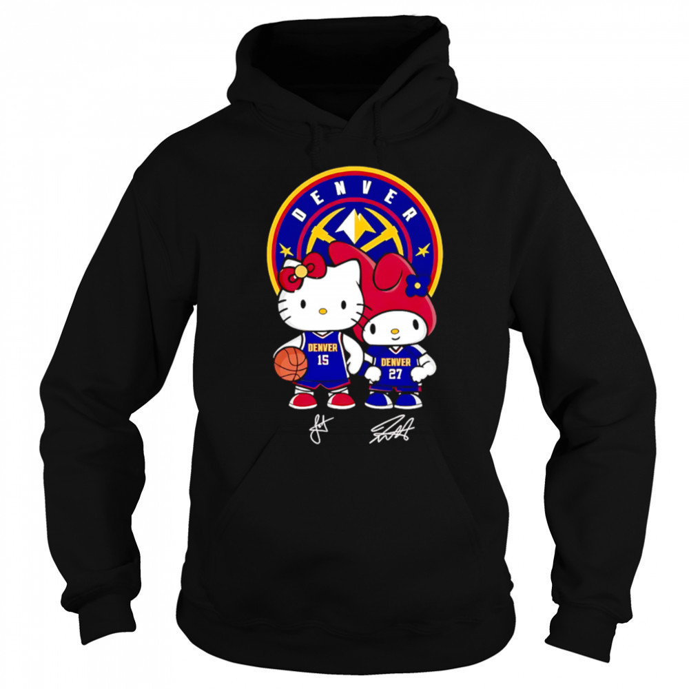 Denver Nuggets Jokic and Murray Hello Kitty Signature shirt Hoodie