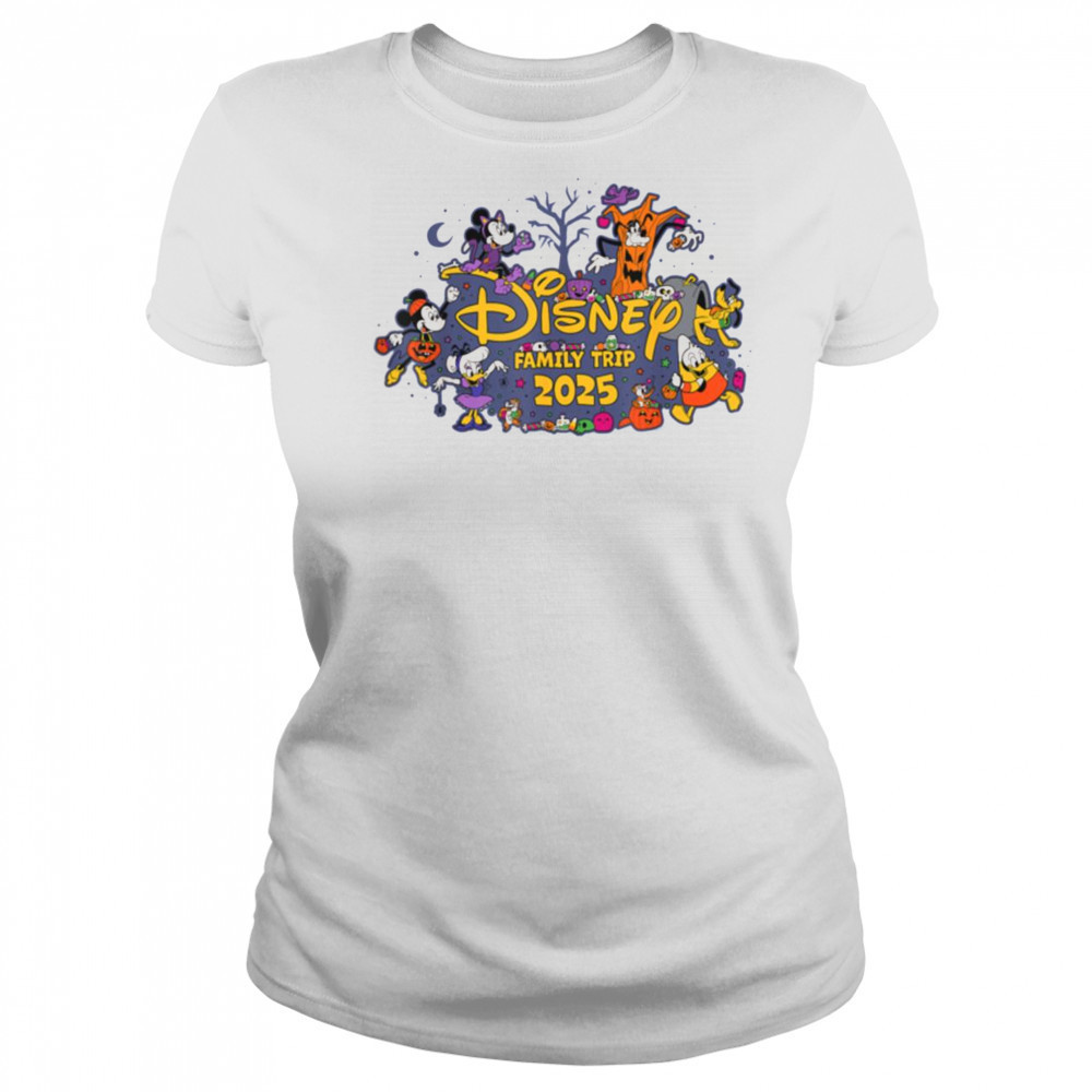 Disney Halloween Family Trip 2025 Mickey & Pals Matching T Shirt Women's T-shirt