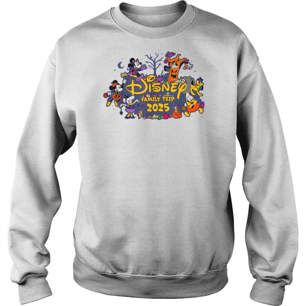 Disney Halloween Family Trip 2025 Mickey & Pals Matching T Shirt Sweatshirt