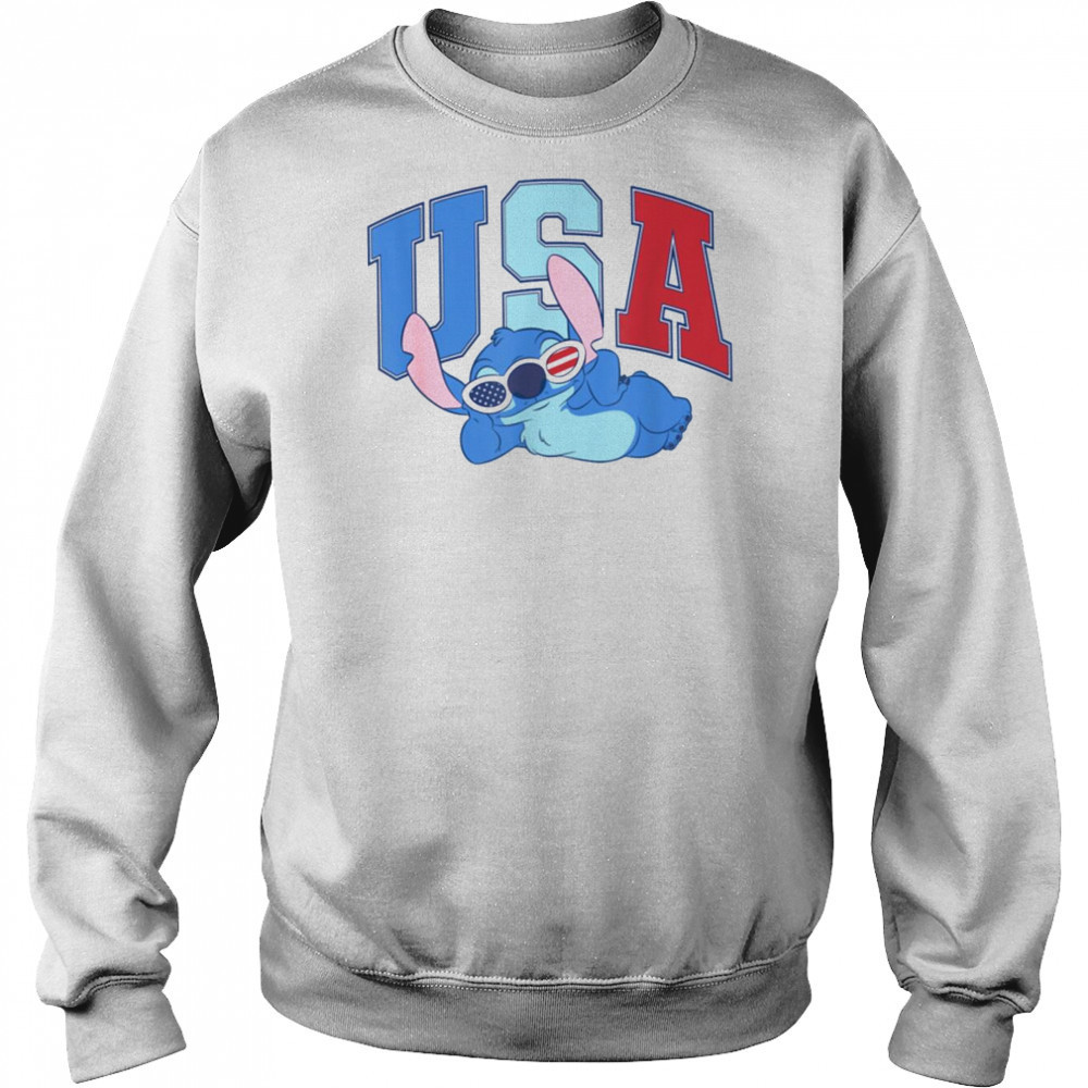 Disney Lilo & Stitch 4th Of July Sassy Americana Stitch T Shirt Sweatshirt