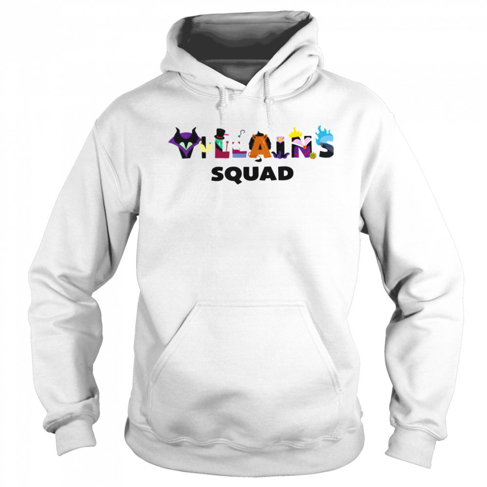 Disney Villains Squad Character Letters Trip Matching T Shirt Hoodie