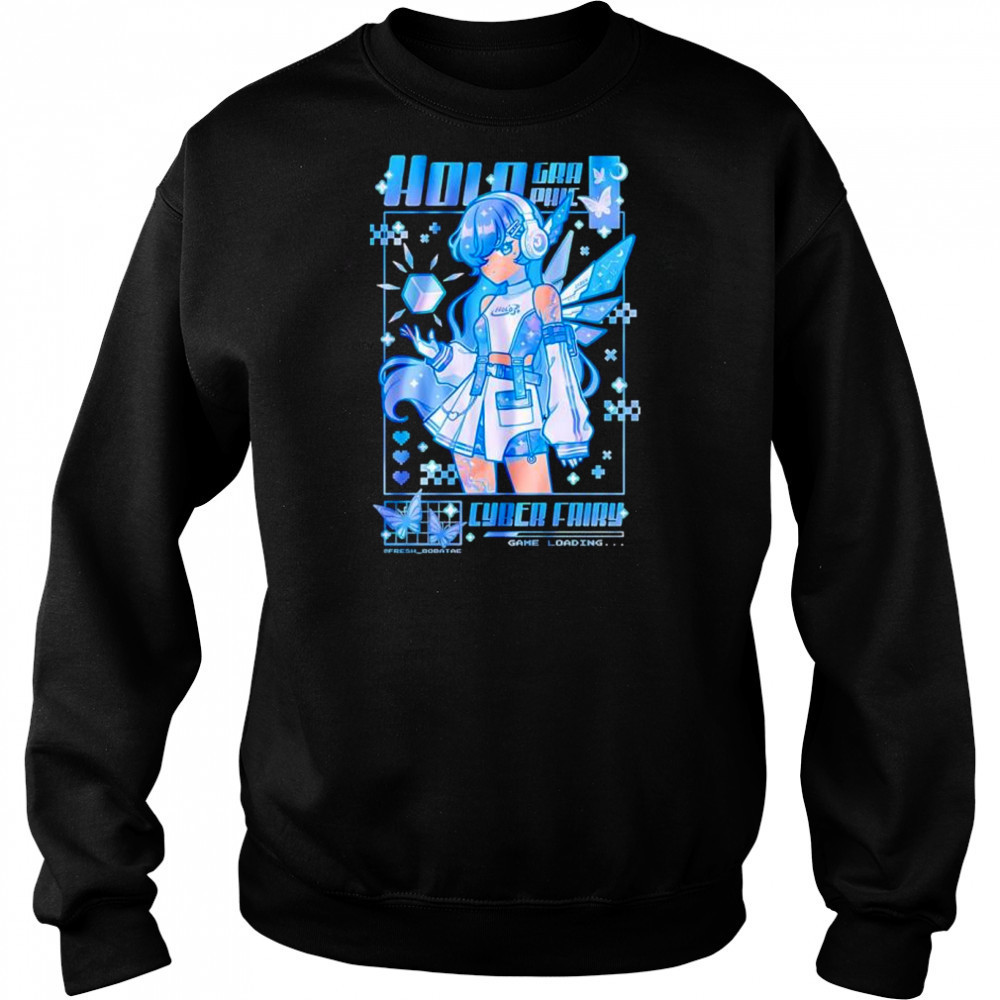 Holographic Cyber Fairy Game Loading shirt Sweatshirt