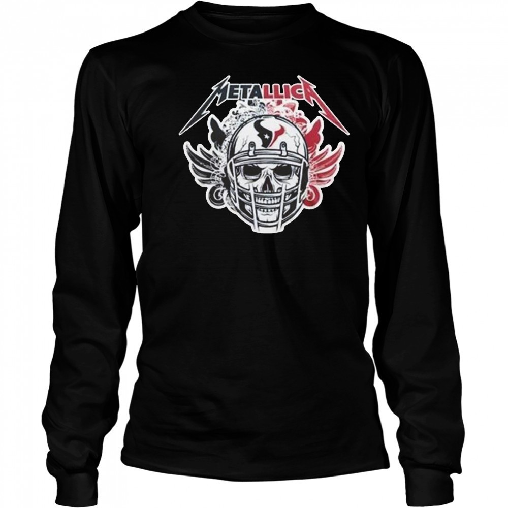 Houston Texans x Skull Metallica M72 Tour TAKEOVER Shirt Long Sleeved