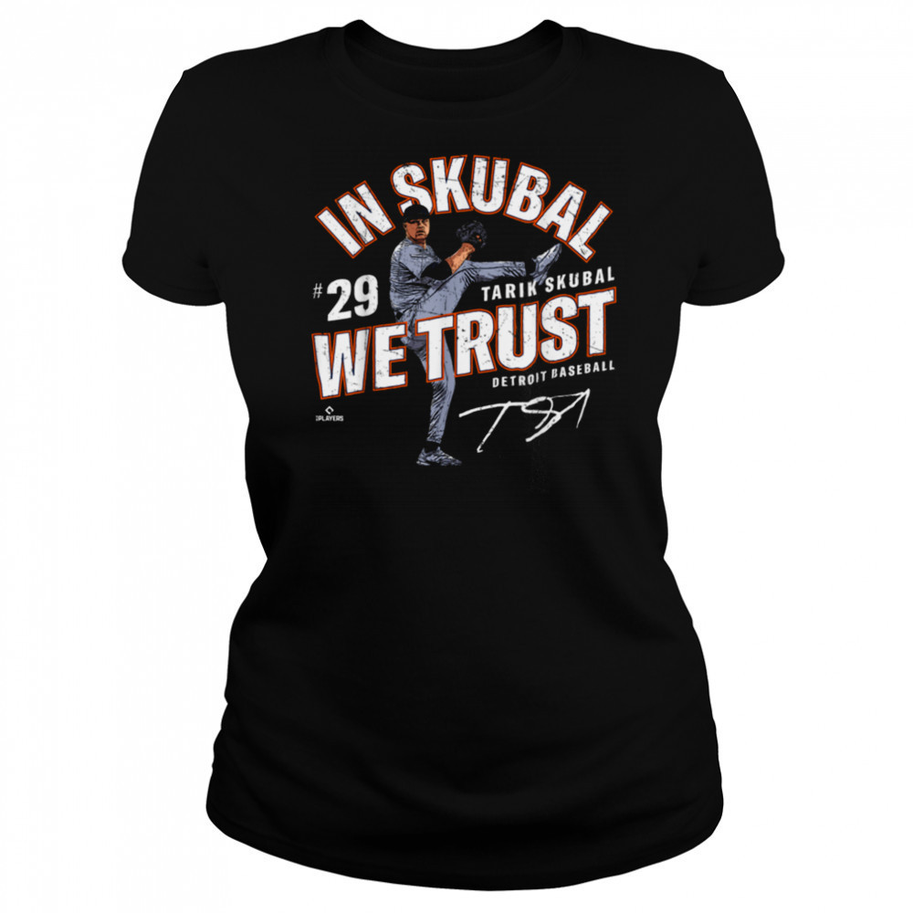 In Tarik Skubal We Trust Detroit Baseball MLBPA T Shirt Women's T-shirt