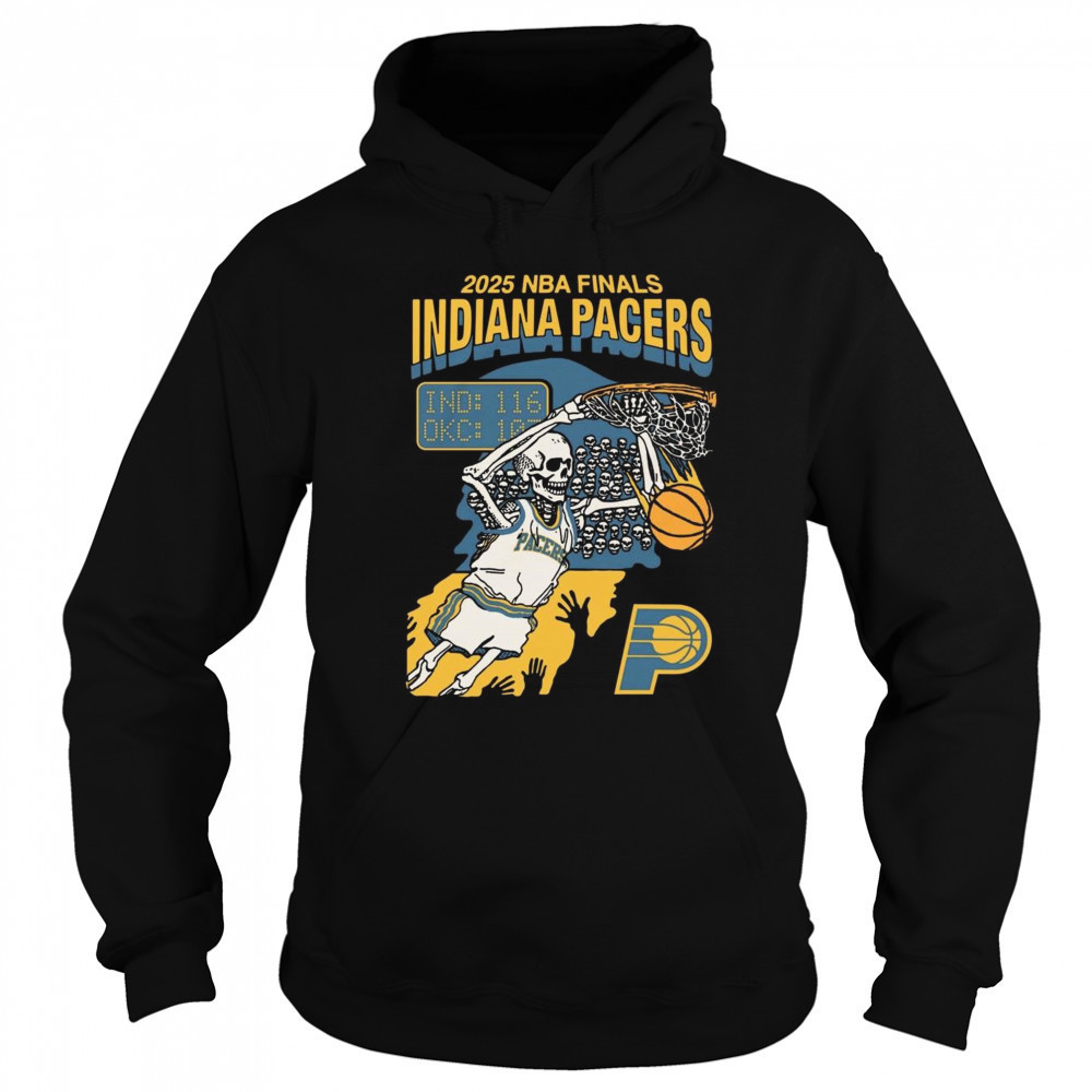 Indiana Finals 2025 Skeleton Basketball Shirt Hoodie