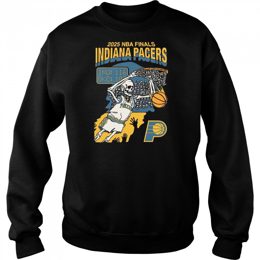 Indiana Finals 2025 Skeleton Basketball Shirt Sweatshirt