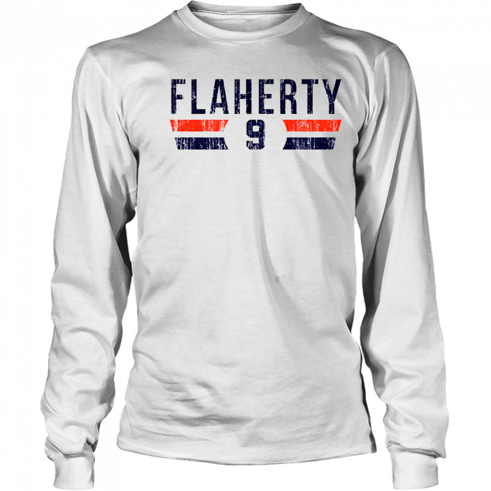 Jack Flaherty 9 Detroit Font vintage shirt Long Sleeved
