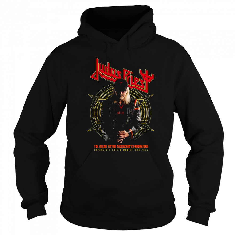 Judas Priest The Glenn Tipton Parkinson’s Foundation Invincible Shield World Tour 2025 Shirt Hoodie