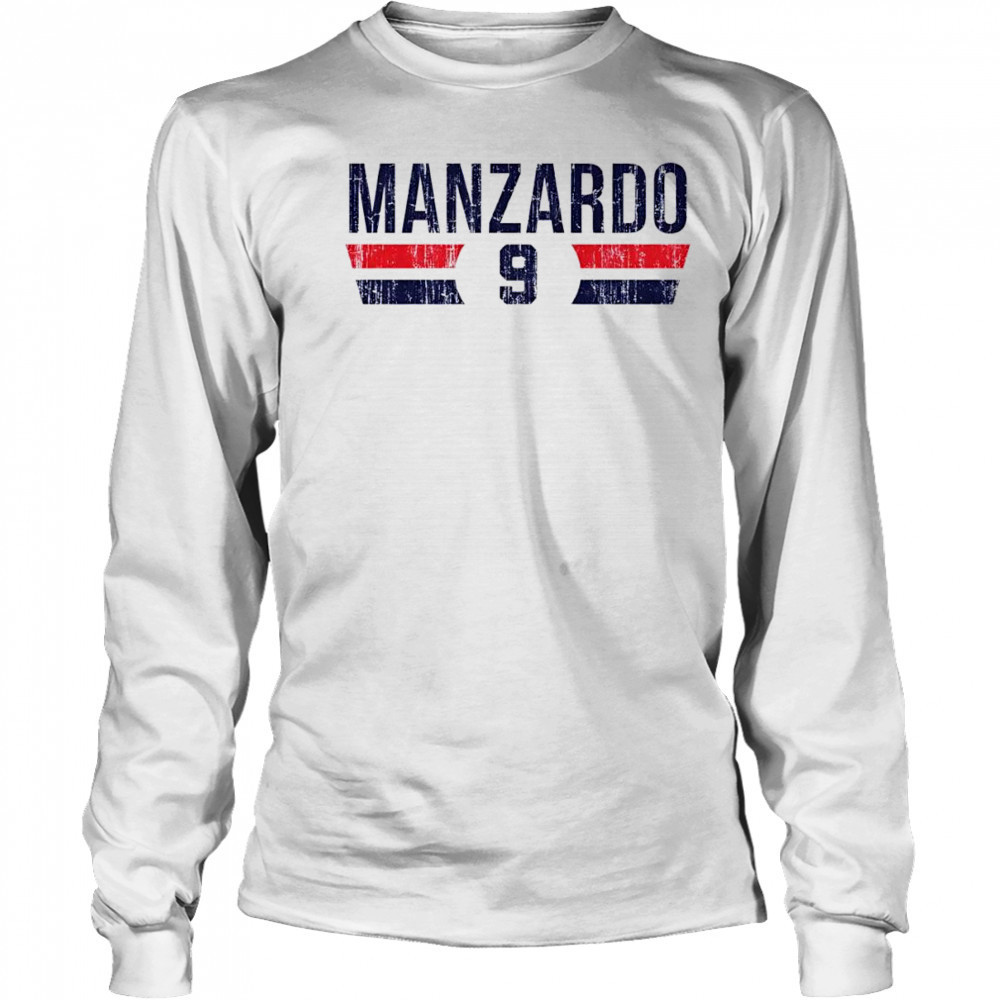 Kyle Manzardo 9 Cleveland Font vintage shirt Long Sleeved