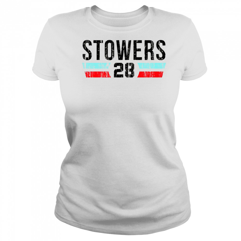 Kyle Stowers 28 Miami Font vintage shirt Women's T-shirt