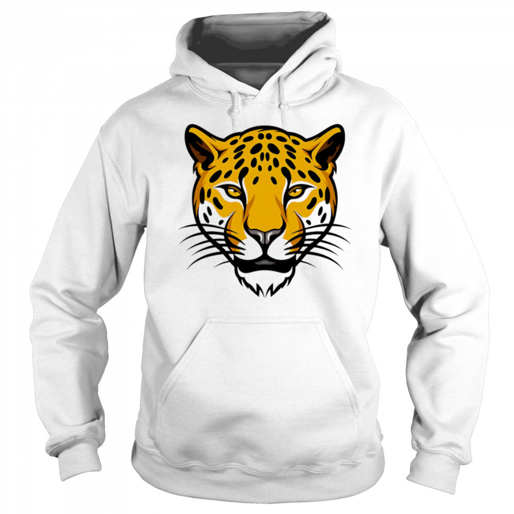 Leopard Big Face Illustration shirt Hoodie