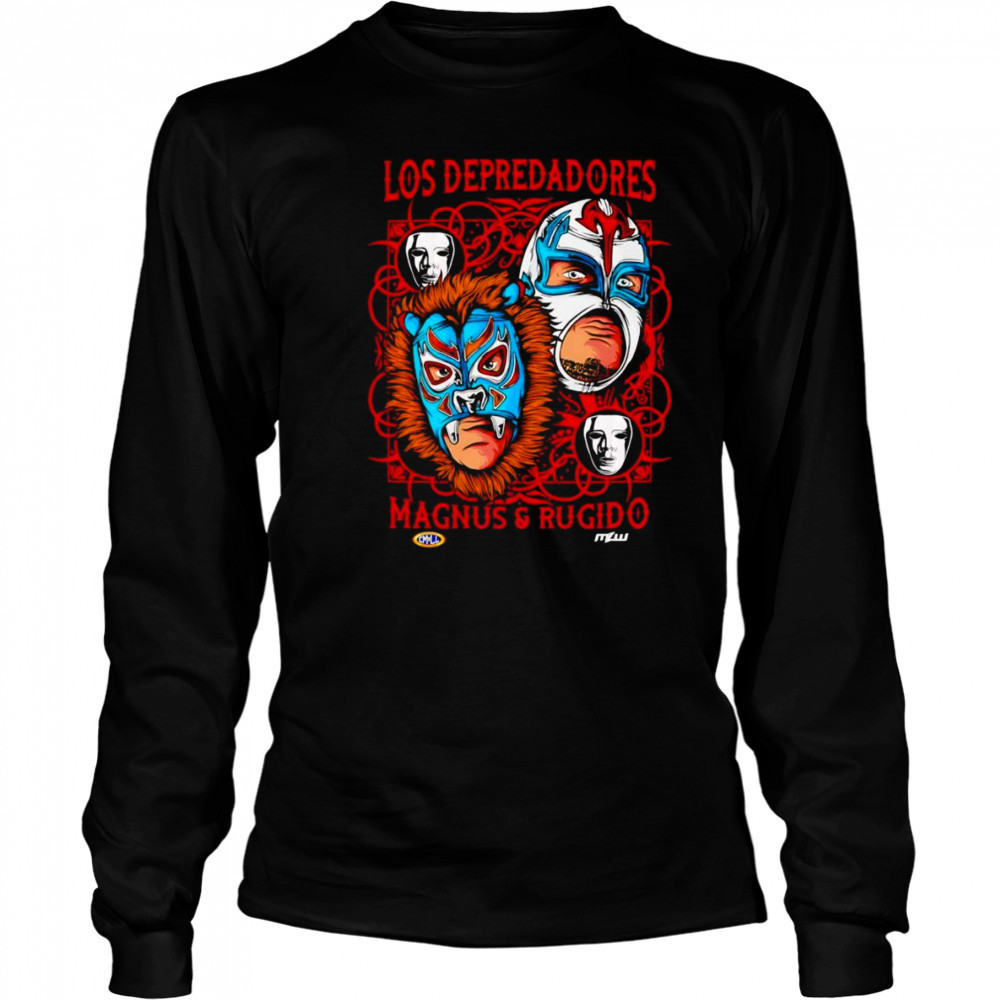 Los Depredadores Masks shirt Long Sleeved