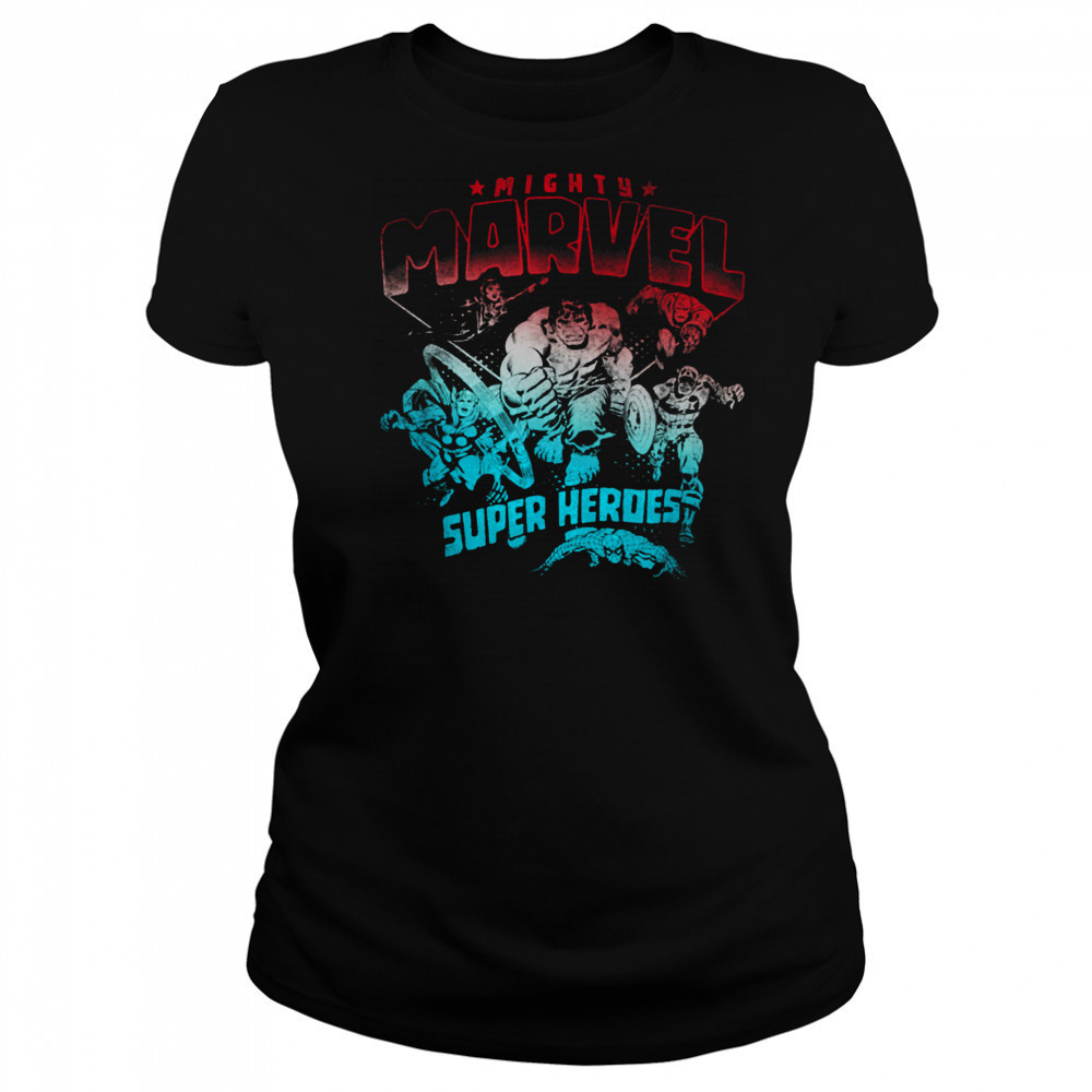 Marvel Comics Retro Classic 4th Of July Mighty Super Heroes T Shirt Women's T-shirt