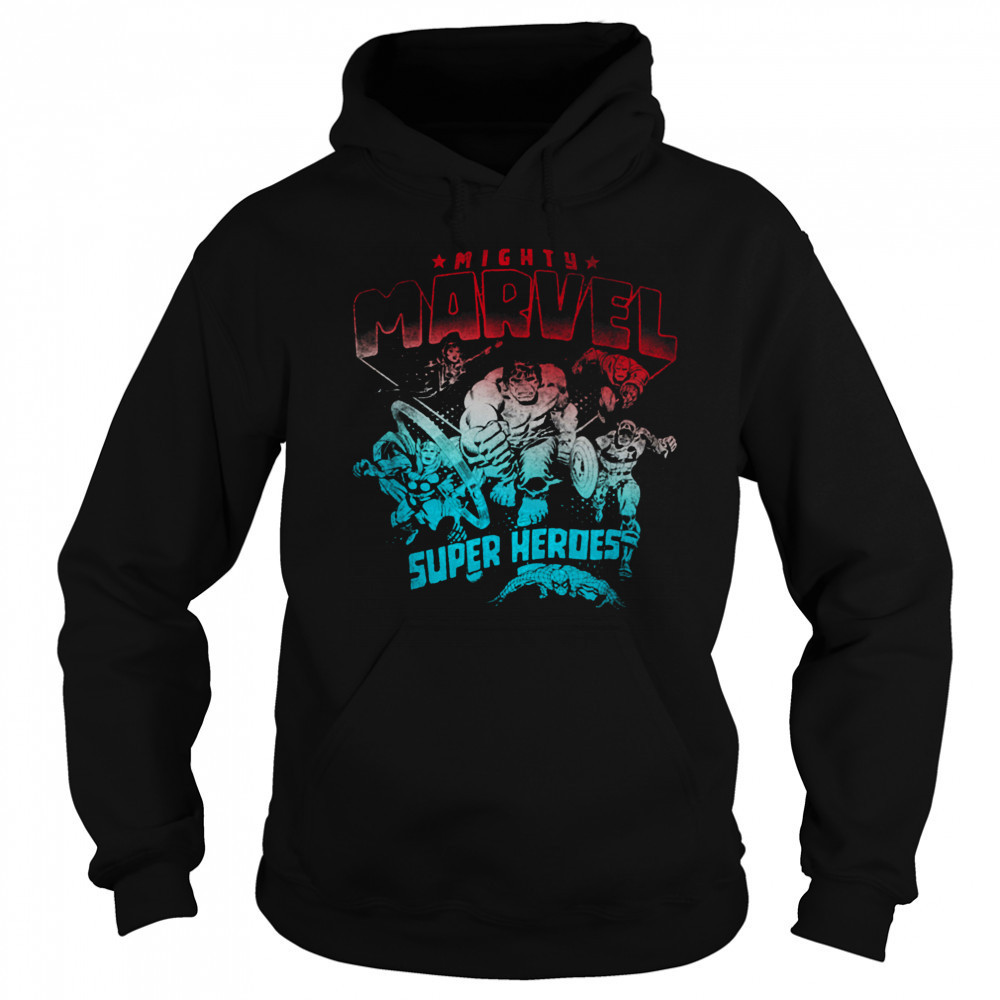 Marvel Comics Retro Classic 4th Of July Mighty Super Heroes T Shirt Hoodie