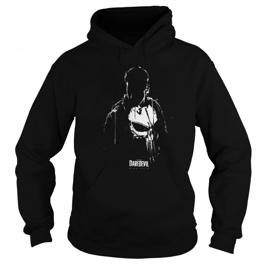 Marvel Daredevil Born Again The Punisher Silhouette T Shirt Hoodie