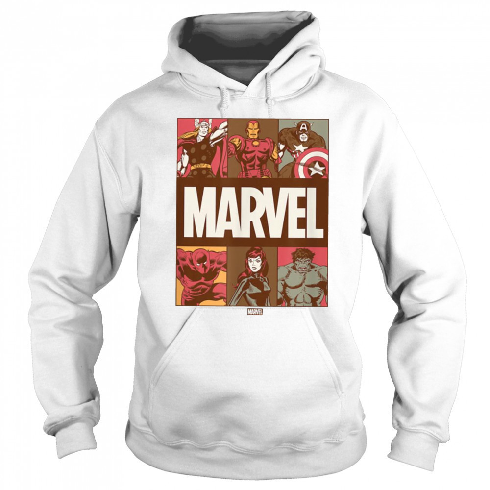 Marvel Fall Color Grid T Shirt Hoodie