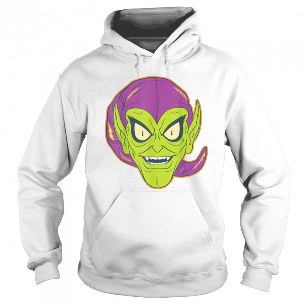Marvel Green Goblin Halloween Retro Vintage Mask Costume T Shirt Hoodie