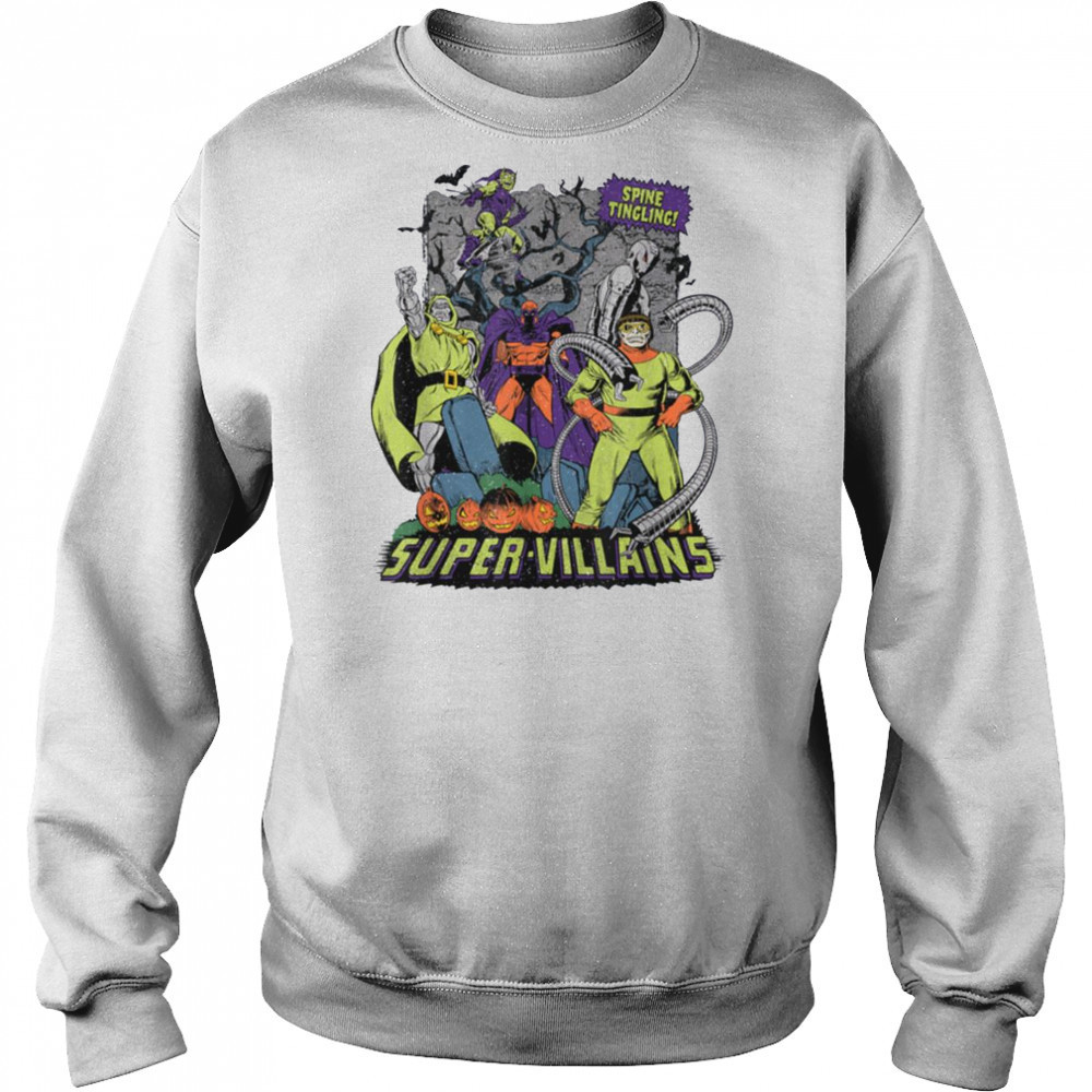 Marvel Halloween Spine Tingling Super Villains T Shirt Sweatshirt