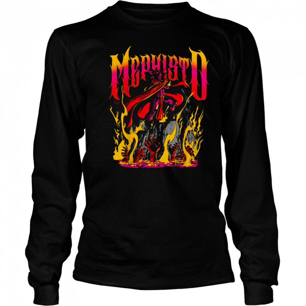 Marvel Mephisto Metal T Shirt Long Sleeved