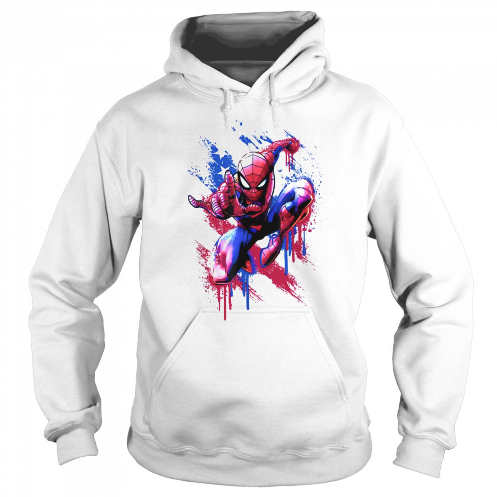 Marvel Spider Man 4th Of July Spider Man Americana Drip T Shirt Hoodie