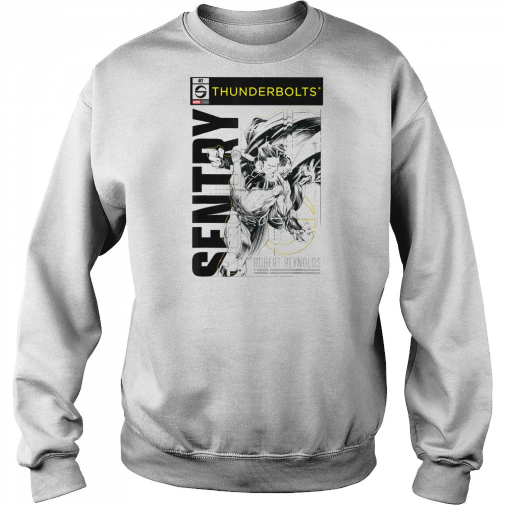 Marvel Thunderbolts Robert Reynolds Sentry Sketch Poster T Shirt Sweatshirt