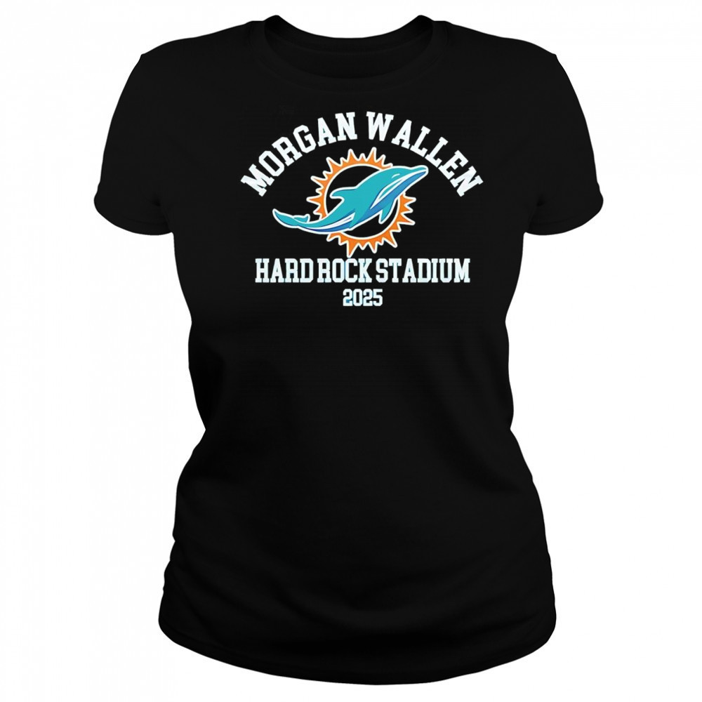 Miami Dolphins and Morgan Wallen Hard Rock Stadium 2025 shirt Women's T-shirt