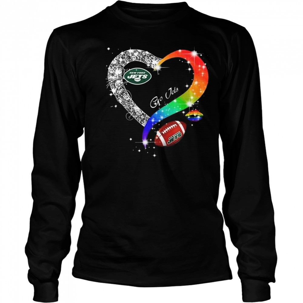New York Jets 2025 LGBT Pride Day Go Jets Vintage Shirt Long Sleeved