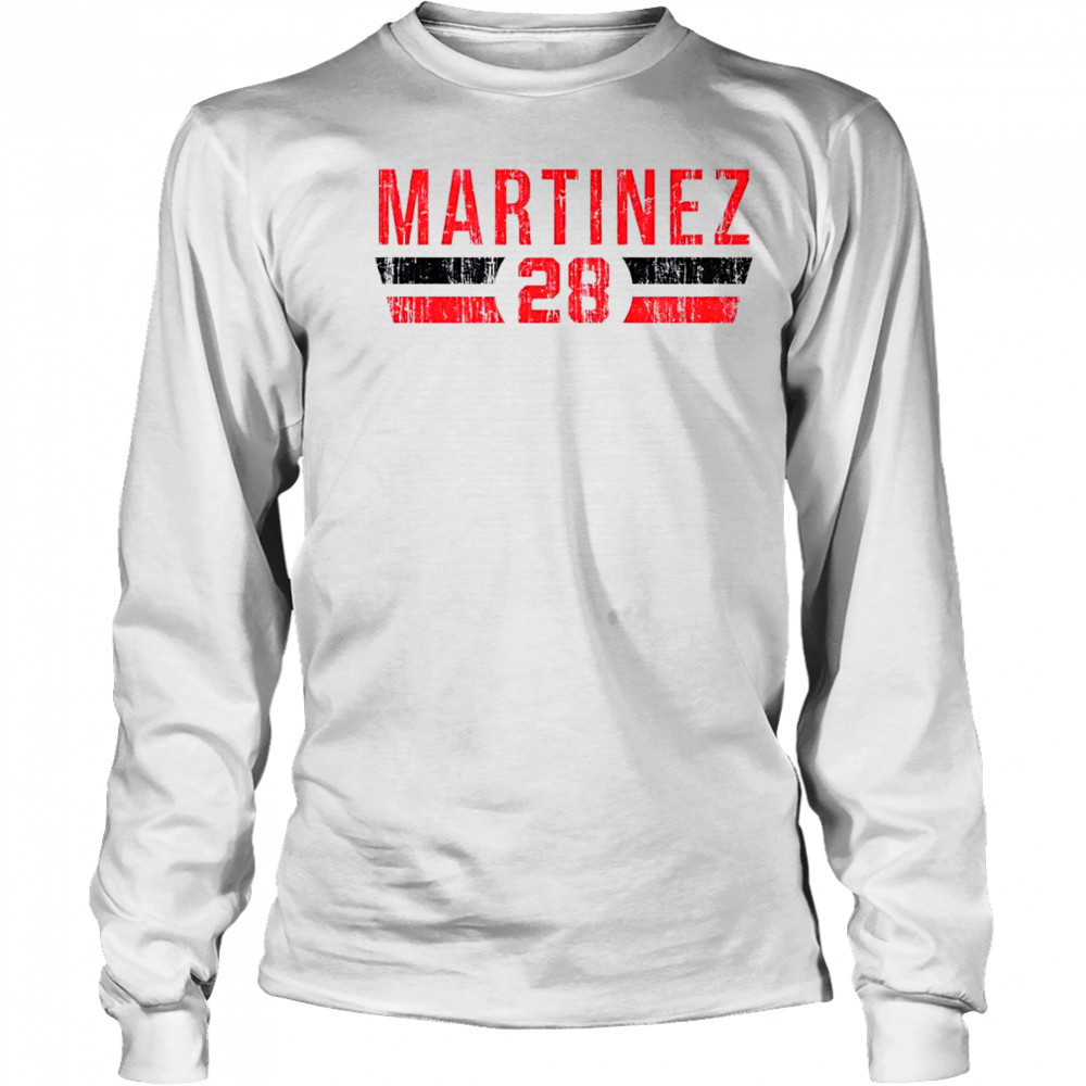 Nick Martinez 28 Cincinnati Font vintage shirt Long Sleeved